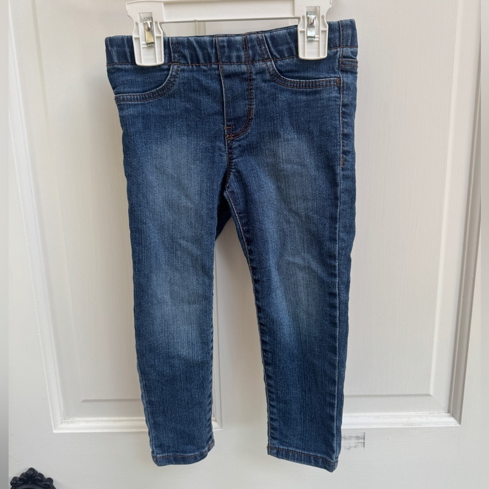 NWOT OshKosh B'gosh 3T Girls Blue Denim Jean Jeggings Pants - Picture 1 of 6